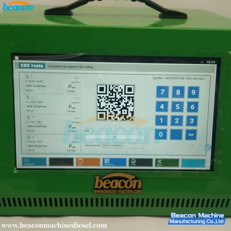 {QR-1000S Diesel Fuel Electronic Common Rail Injector Coding Tester}