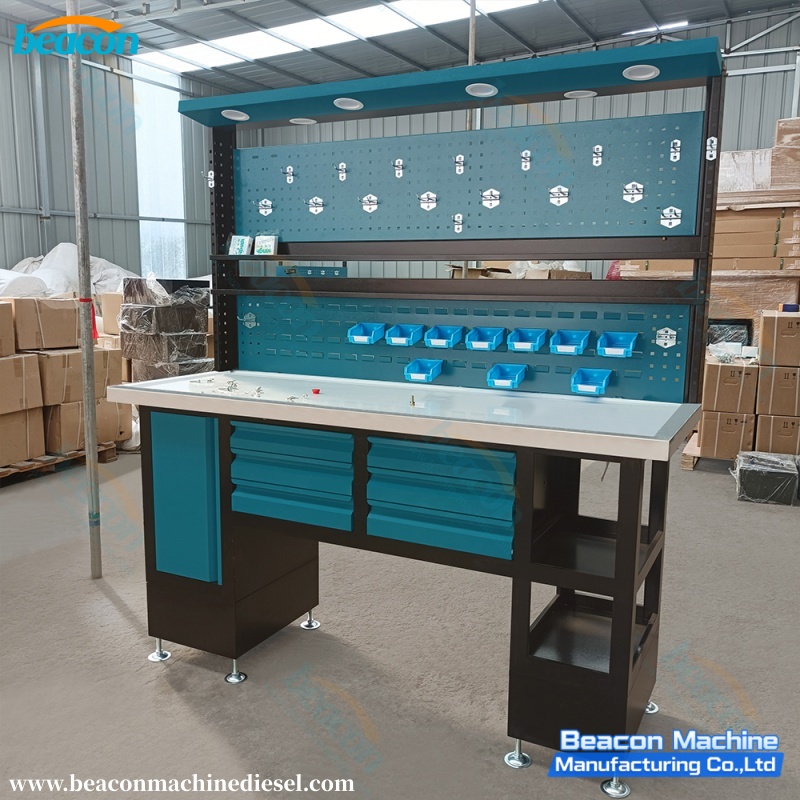 {BT-J Heavy Duty Diesel Repair Work Table Steel Frame for Laboratory Workshop}