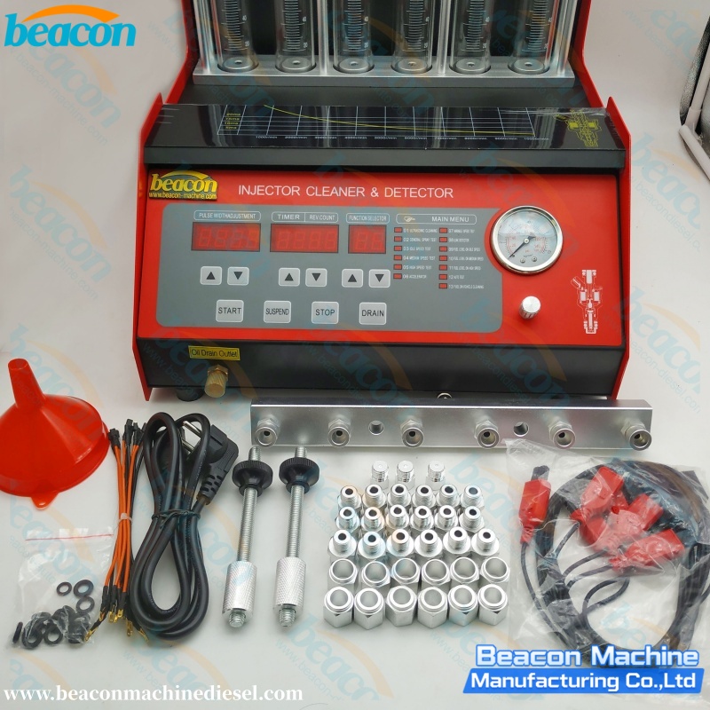 {BC-6C 6 Cylinder Diesel Petrol Injector Cleaner and Testing Machine Cleaner with GDI Injector }