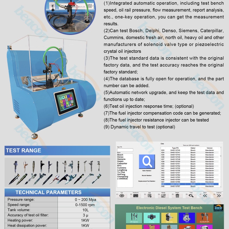 Common Rail Injector Coding Test Bench Common Rail Injector Coding Test Bench