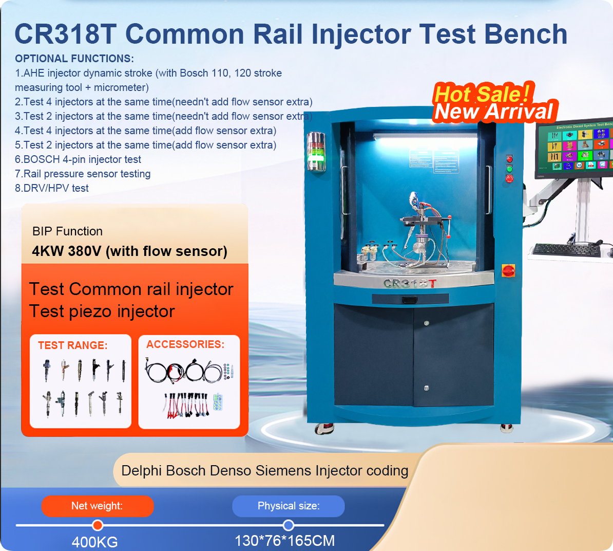  Common Rail Piezo Injector Test Bench