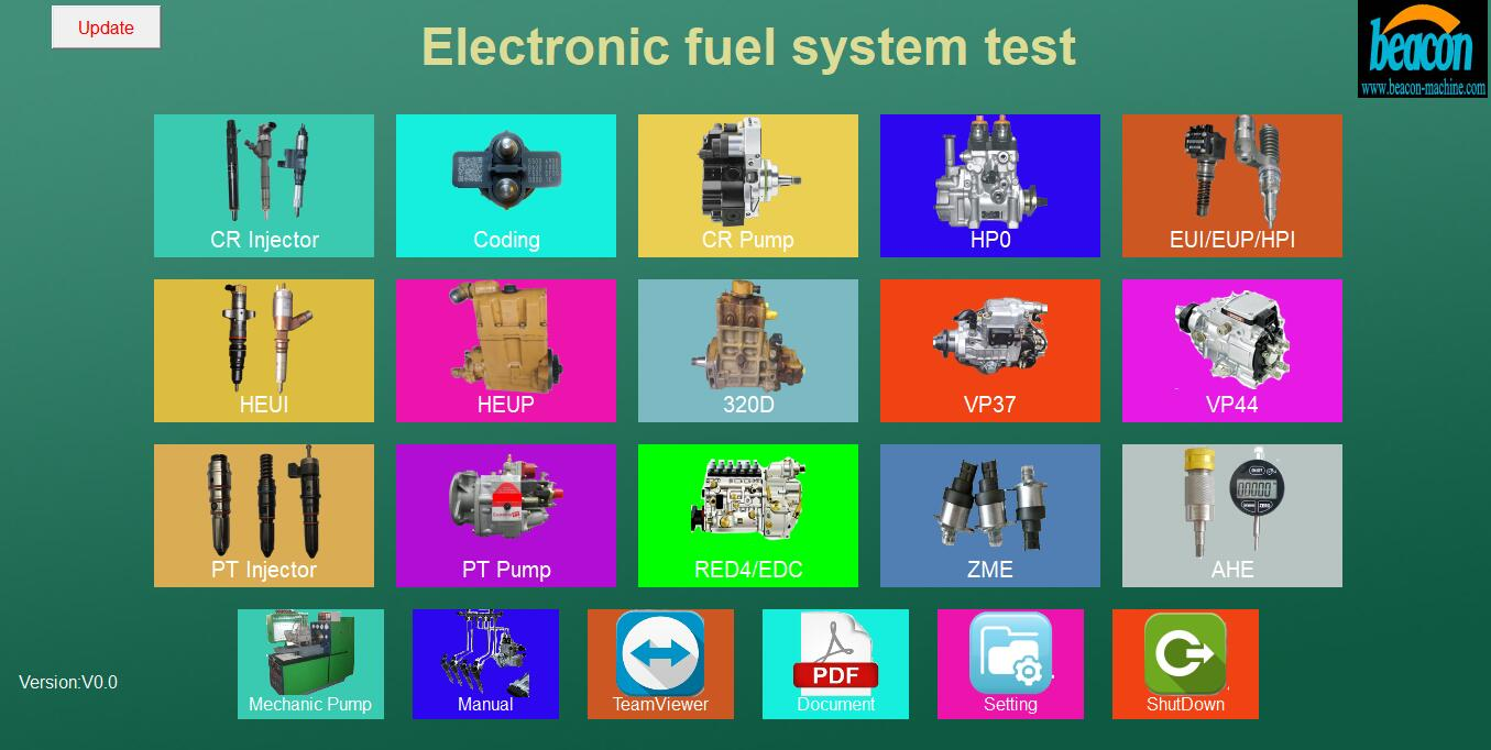 Common Rail Diesel Fuel Fuel Injector Pump Flow Bench